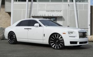 Rolls-Royce Ghost Alpine White on Forgiato Wheels (Piatto-M) 2018 года